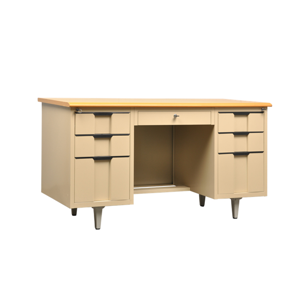 Office Desk with 6 Drawers on Both Sides}