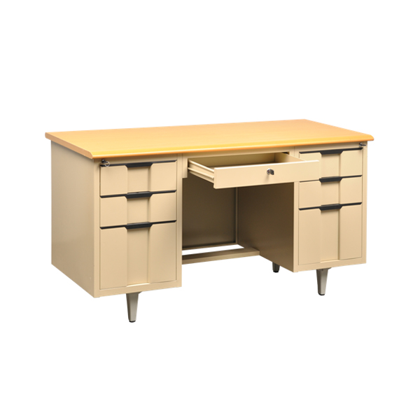 Office Desk with 6 Drawers on Both Sides}