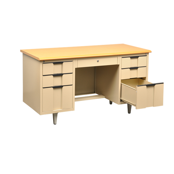 Office Desk with 6 Drawers on Both Sides}