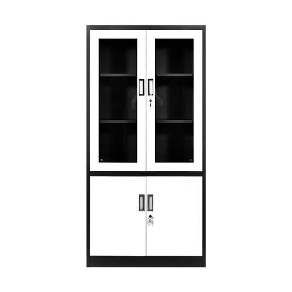 Up swing glass door file cabinet}
