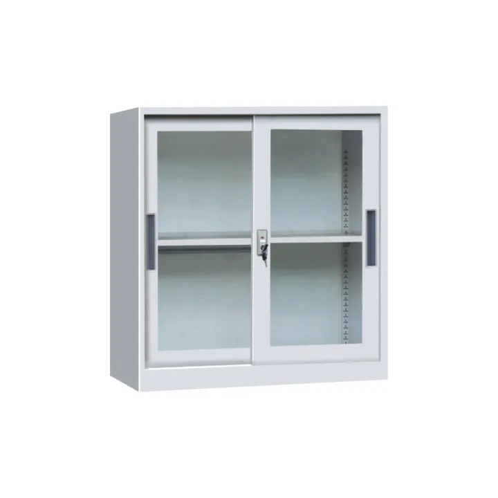 Half Glass Sliding Doors Cabinet